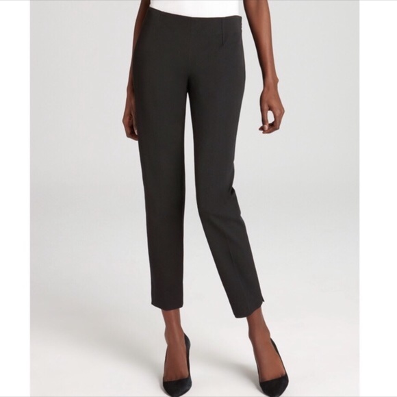 Theory Black Belisa Slim Stretch Wool Side Zip 6 - Picture 3 of 8